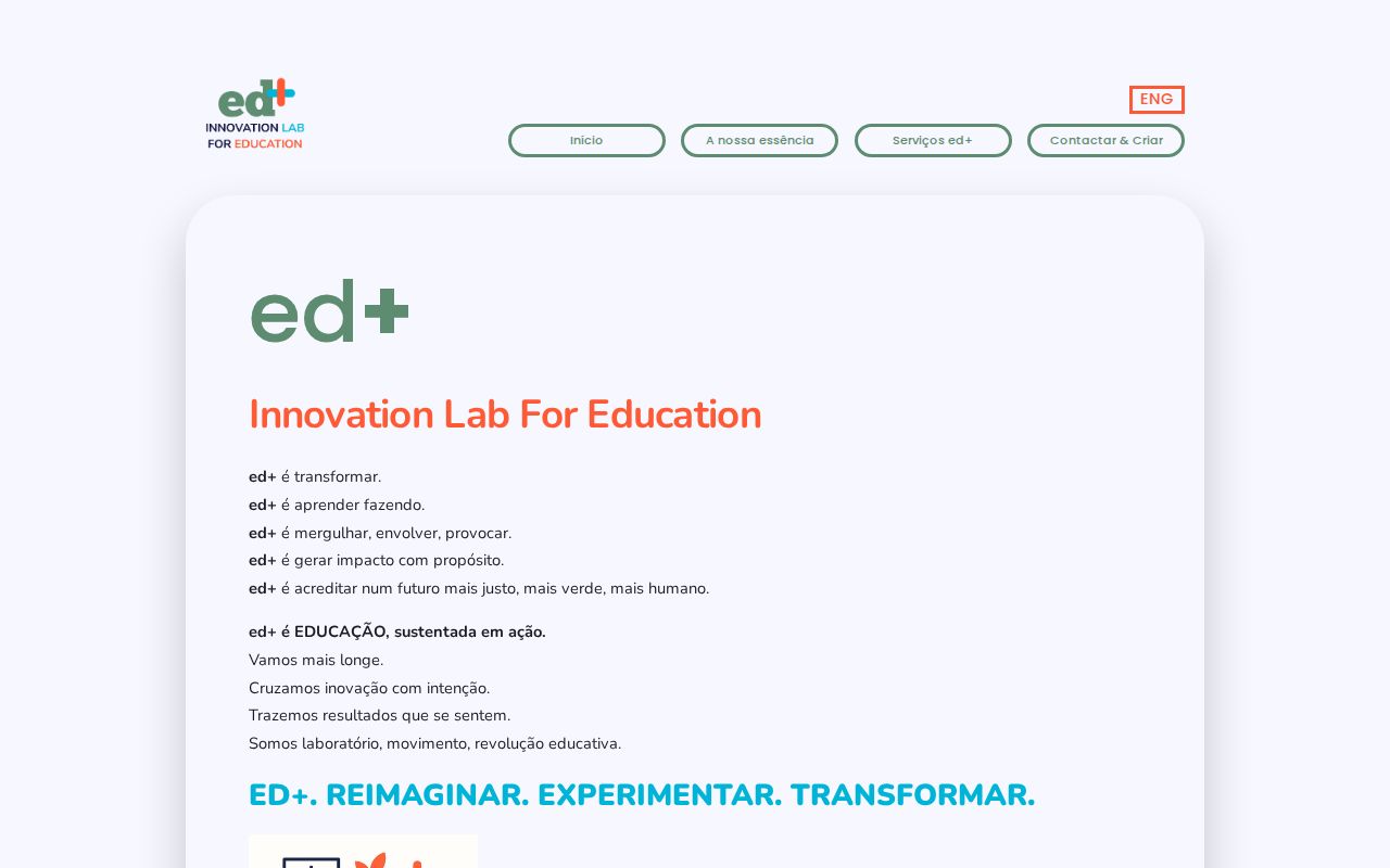 ed+ Innovation Lab for Education (PT)